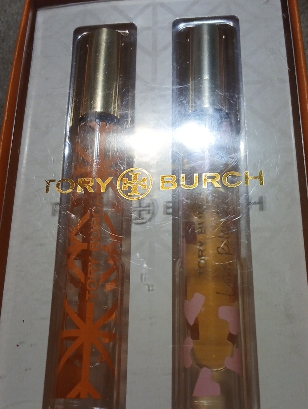 Tory Burch Gold and Orange Rollerball Fragrance Duo